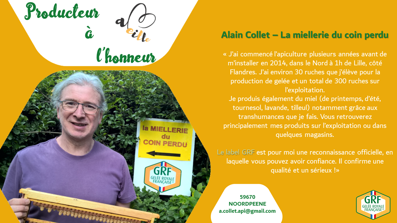 Alain Collet : producteur à l’honneur – Janvier 2020