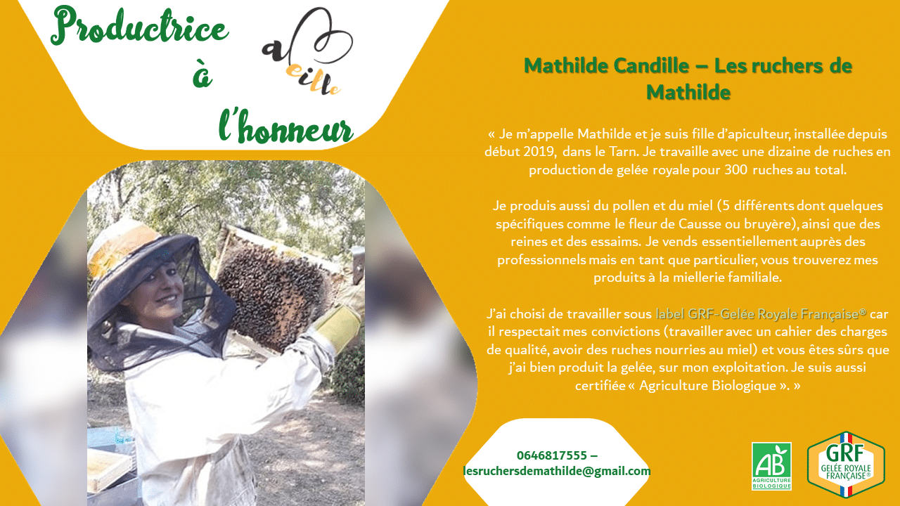 Mathilde Candille : productrice à l’honneur – Mai 2020